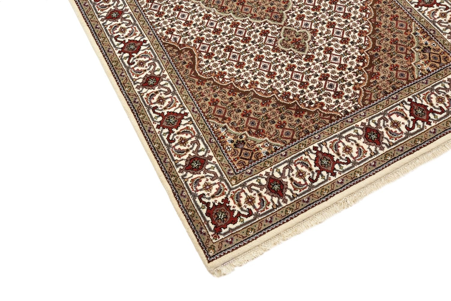 Tappeto corsia Tappeto orientale - Tabriz - 372 x 121 cm - beige chiaro