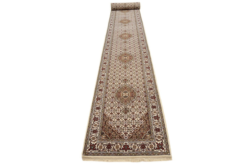 Tappeto corsia Tappeto orientale - Tabriz - 602 x 81 cm - beige chiaro