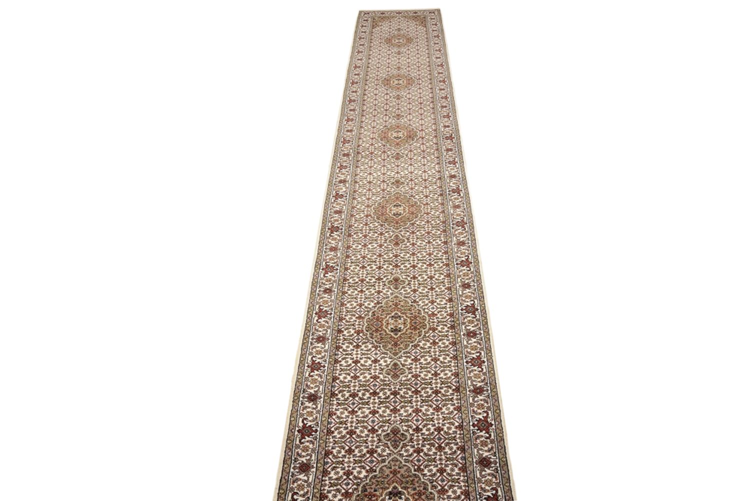 Tappeto corsia Tappeto orientale - Tabriz - 602 x 81 cm - beige chiaro