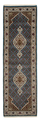 Tappeto corsia Tappeto orientale - Tabriz - 244 x 75 cm - blu scuro