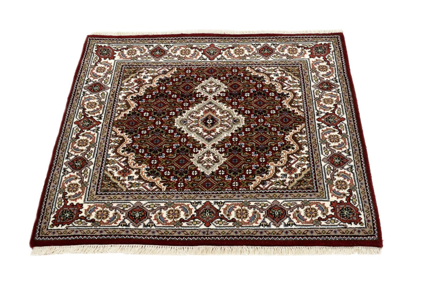 Tappeto orientale - Tabriz - 93 x 89 cm - crema