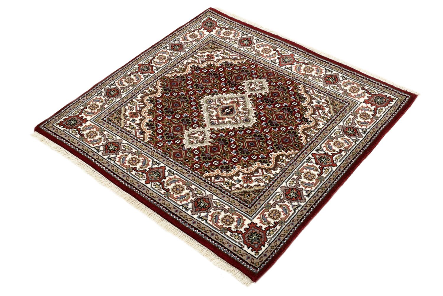 Tappeto orientale - Tabriz - 93 x 89 cm - crema