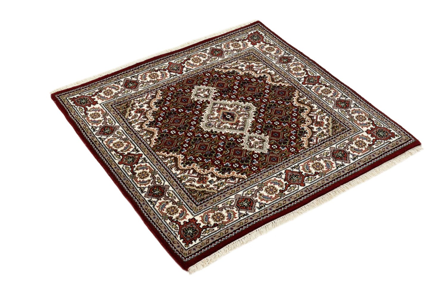 Tappeto orientale - Tabriz - 93 x 89 cm - crema