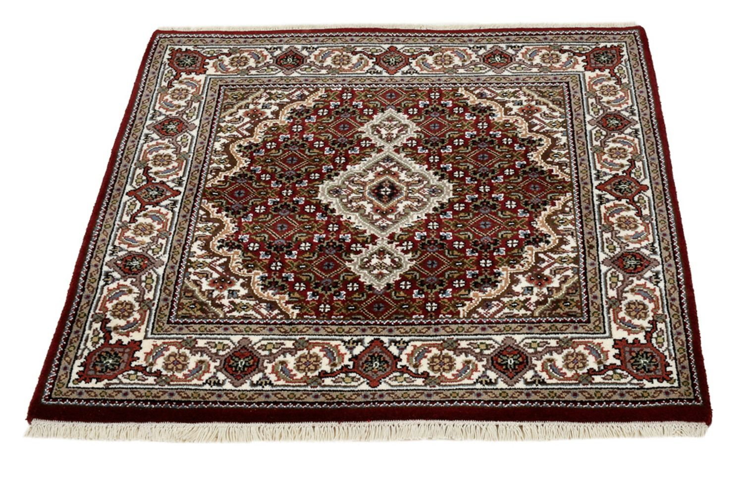 Tappeto orientale - Tabriz - 93 x 89 cm - crema