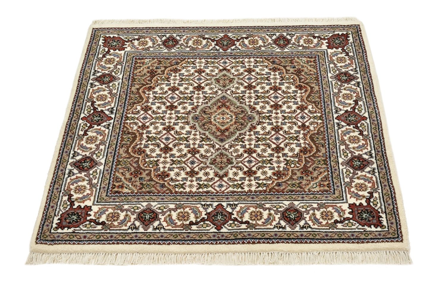 Tappeto orientale - Tabriz - 92 x 89 cm - crema