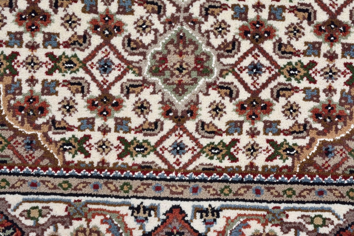 Tappeto orientale - Tabriz - 92 x 89 cm - crema