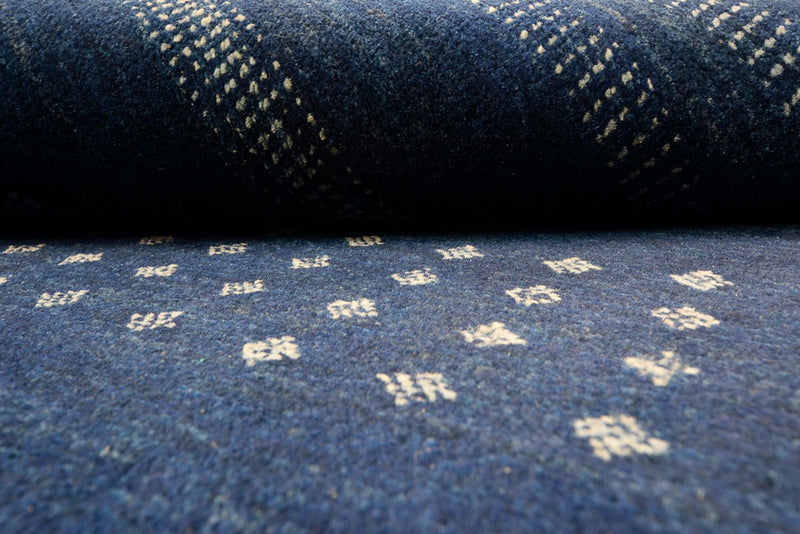 Tappeto Gabbeh - Loribaft Indus - 237 x 172 cm - blu scuro