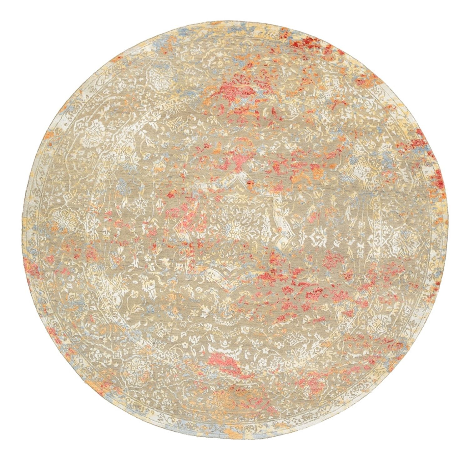Tappeto di design rotondo  - 204 x 202 cm - sabbia