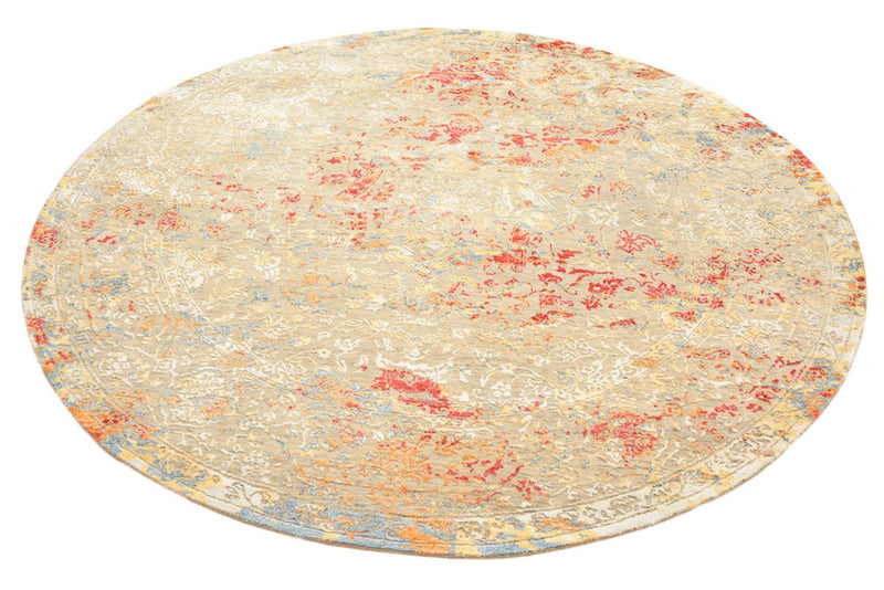 Tappeto di design rotondo  - 204 x 202 cm - sabbia