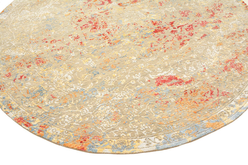 Tappeto di design rotondo  - 204 x 202 cm - sabbia