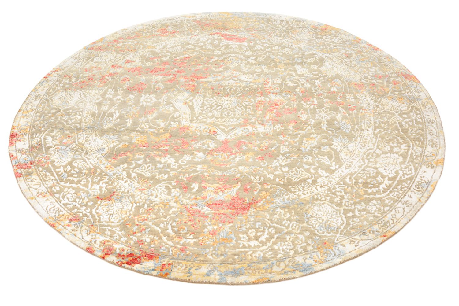 Tappeto di design rotondo  - 204 x 202 cm - sabbia