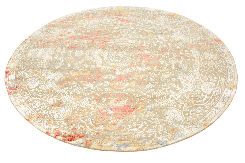Tappeto di design rotondo  - 204 x 202 cm - sabbia