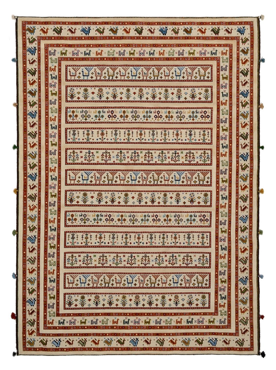 Tappeto orientale - 245 x 177 cm - beige chiaro