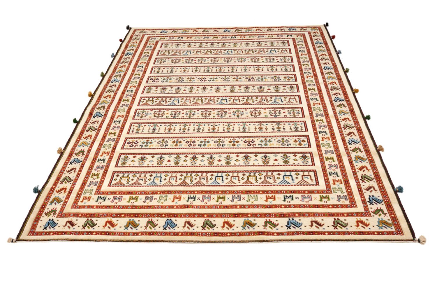 Tappeto orientale - 245 x 177 cm - beige chiaro