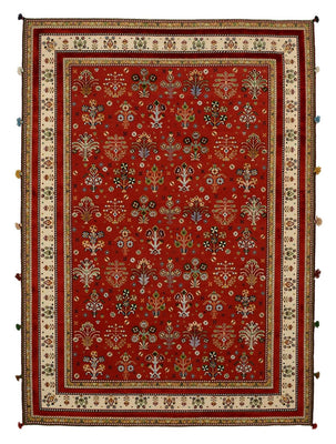 Tappeto orientale - 245 x 176 cm - rosso