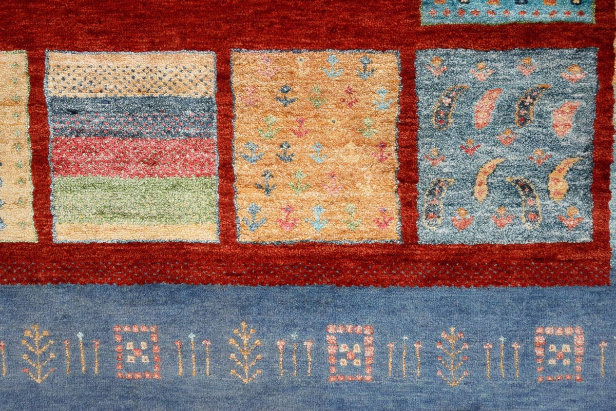 Tappeto Gabbeh - Loribaft Indus - 299 x 203 cm - rosso