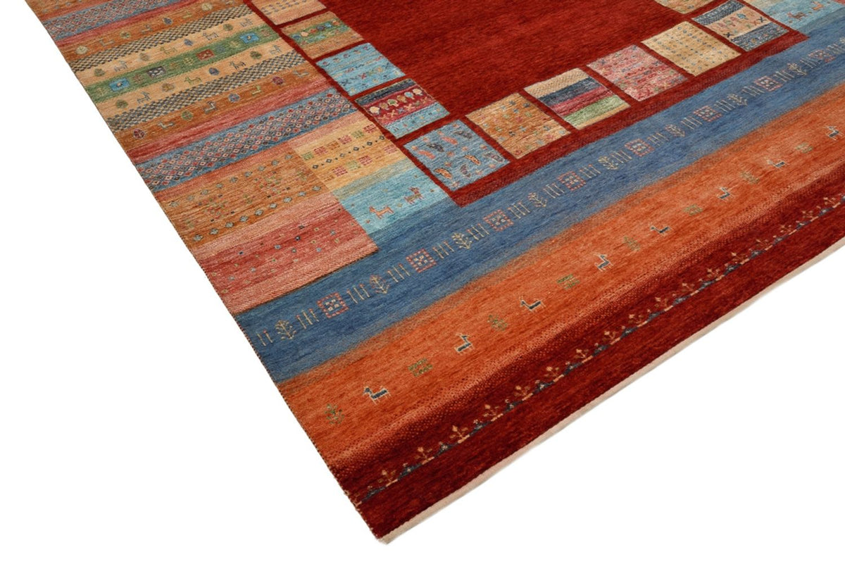Tappeto Gabbeh - Loribaft Indus - 302 x 253 cm - rosso