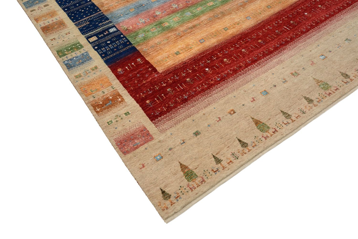 Tappeto Gabbeh - Loribaft Indus - 302 x 205 cm - multicolore