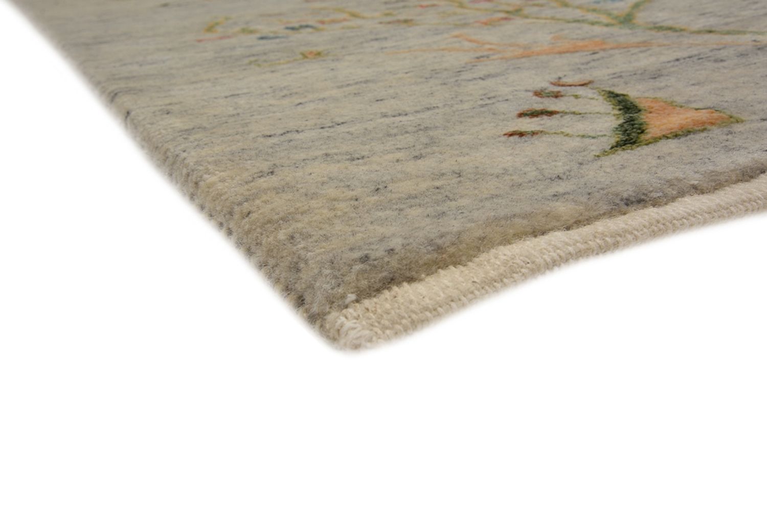 Tappeto Gabbeh - Loribaft Indus - 295 x 206 cm - grigio chiaro