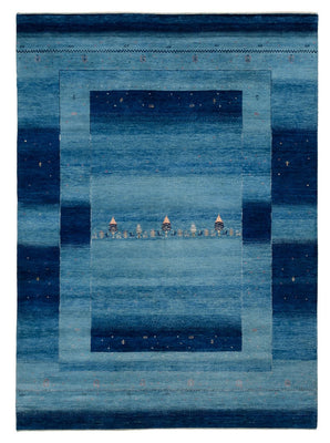 Tappeto Gabbeh - Loribaft Indus - 241 x 175 cm - blu