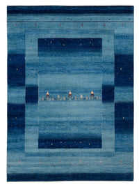 Tappeto Gabbeh - Loribaft Indus - 241 x 175 cm - blu