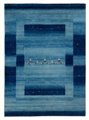 Tappeto Gabbeh - Loribaft Indus - 241 x 175 cm - blu