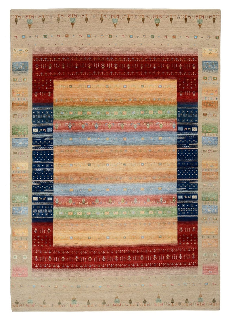 Tappeto Gabbeh - Loribaft Indus - 300 x 206 cm - multicolore