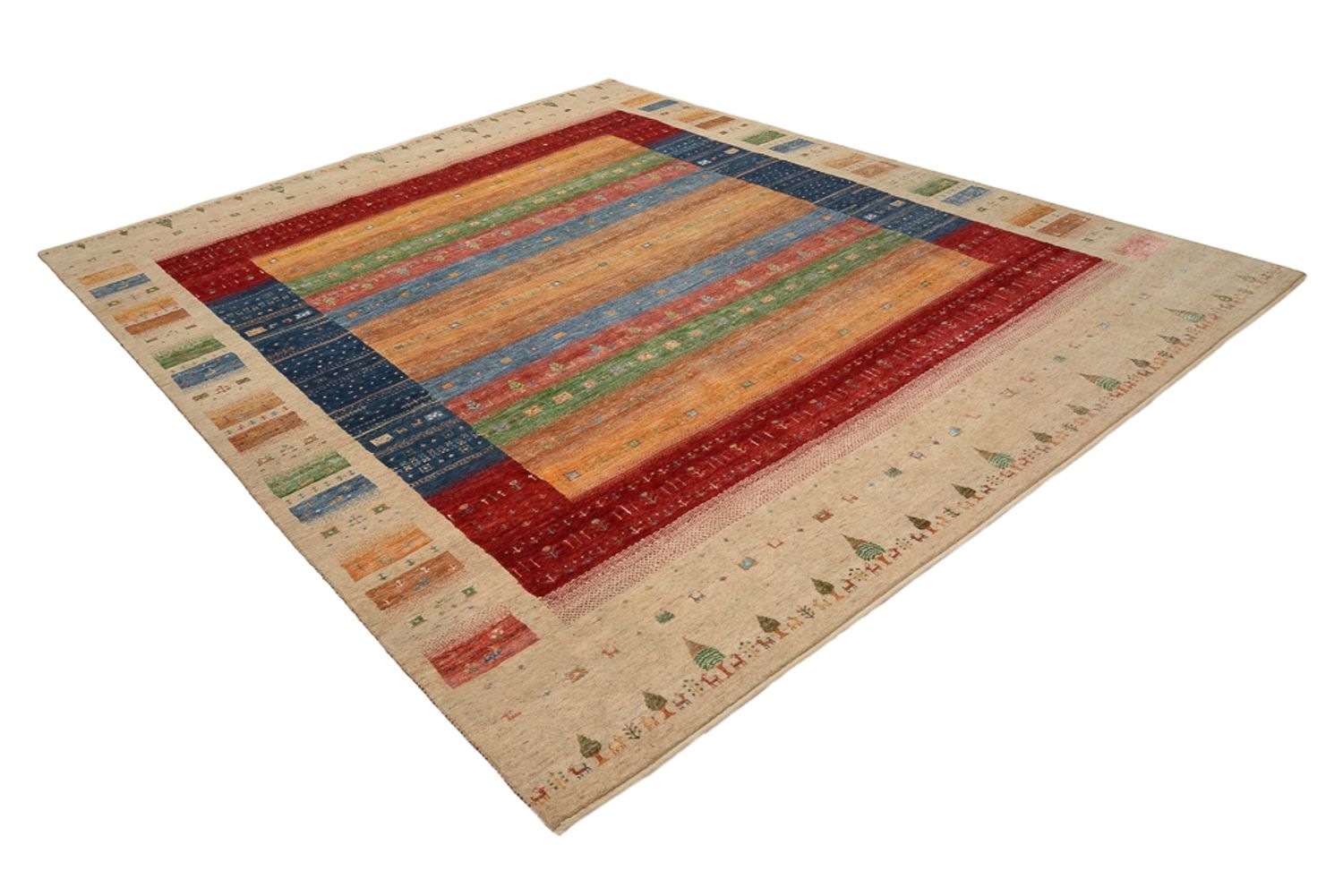 Tappeto Gabbeh - Loribaft Indus - 343 x 241 cm - multicolore