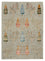 Tappeto Gabbeh - Loribaft Indus - 241 x 173 cm - grigio chiaro