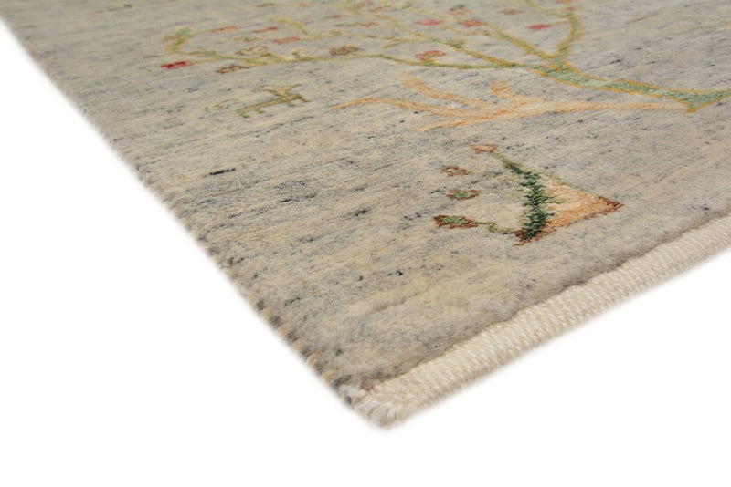 Tappeto Gabbeh - Loribaft Indus - 204 x 155 cm - grigio chiaro