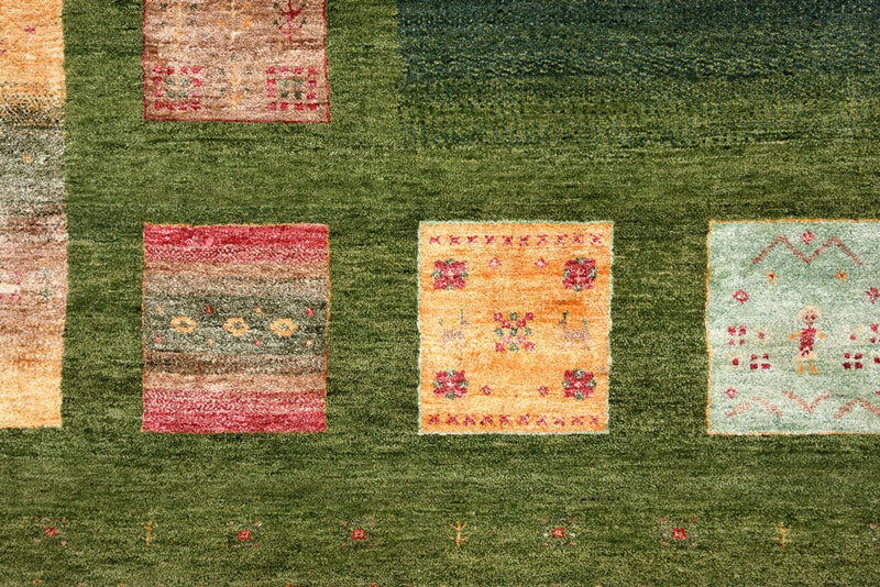 Tappeto Gabbeh - Loribaft Indus - 340 x 249 cm - verde
