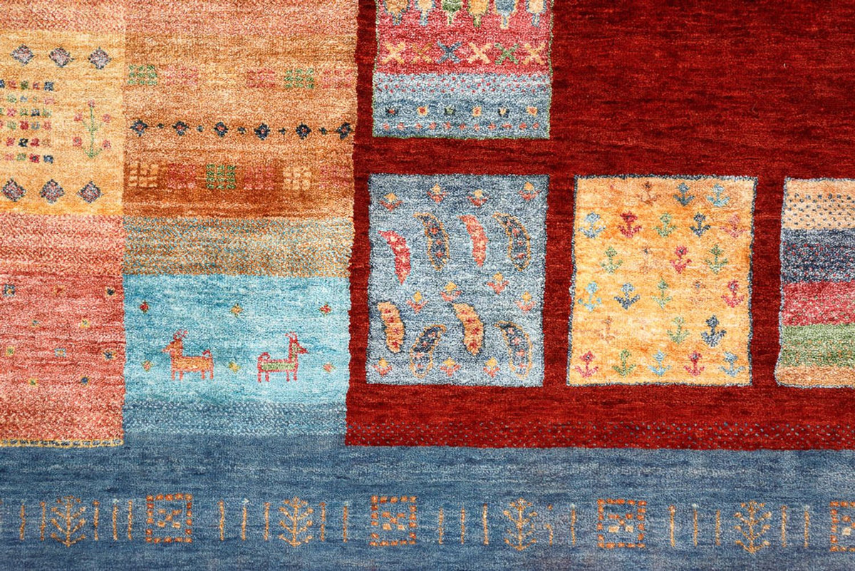 Tappeto Gabbeh - Loribaft Indus - 342 x 253 cm - rosso