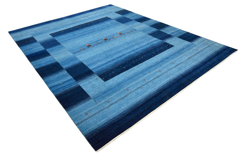 Tappeto Gabbeh - Loribaft Indus - 304 x 243 cm - blu chiaro