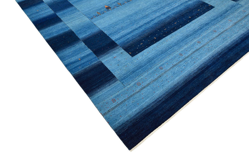 Tappeto Gabbeh - Loribaft Indus - 304 x 243 cm - blu chiaro
