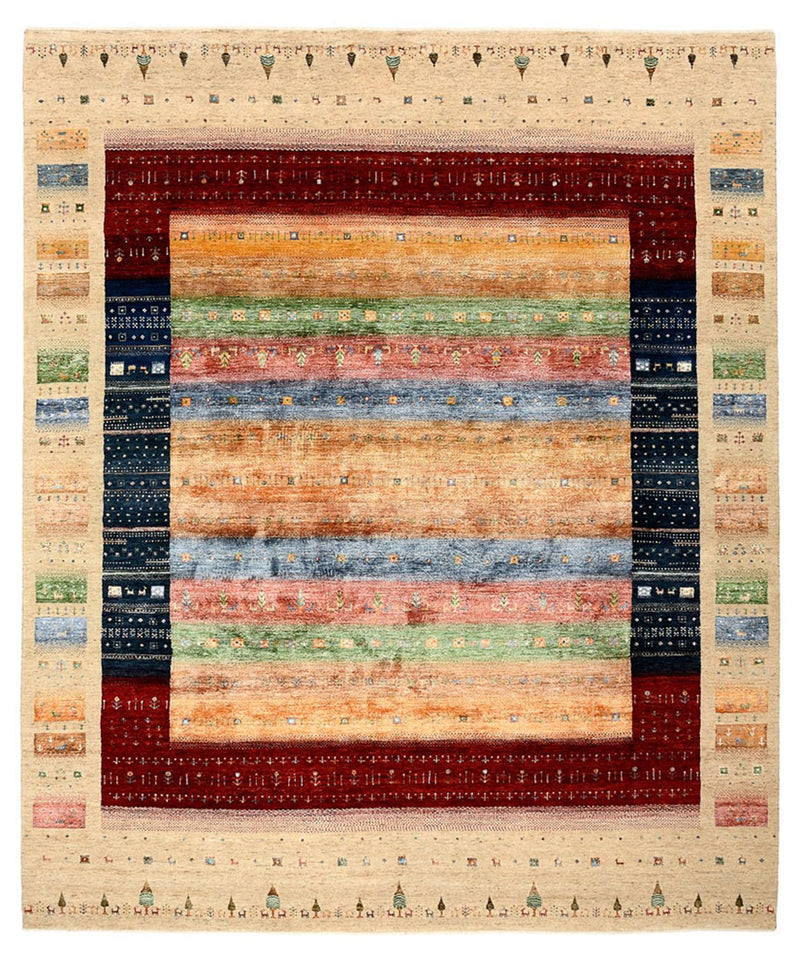 Tappeto Gabbeh - Loribaft Indus - 300 x 251 cm - multicolore