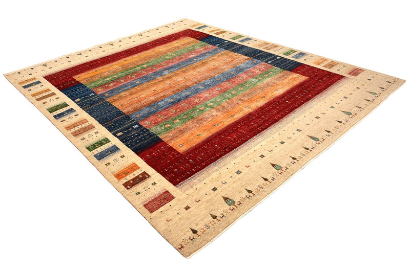 Tappeto Gabbeh - Loribaft Indus - 300 x 251 cm - multicolore