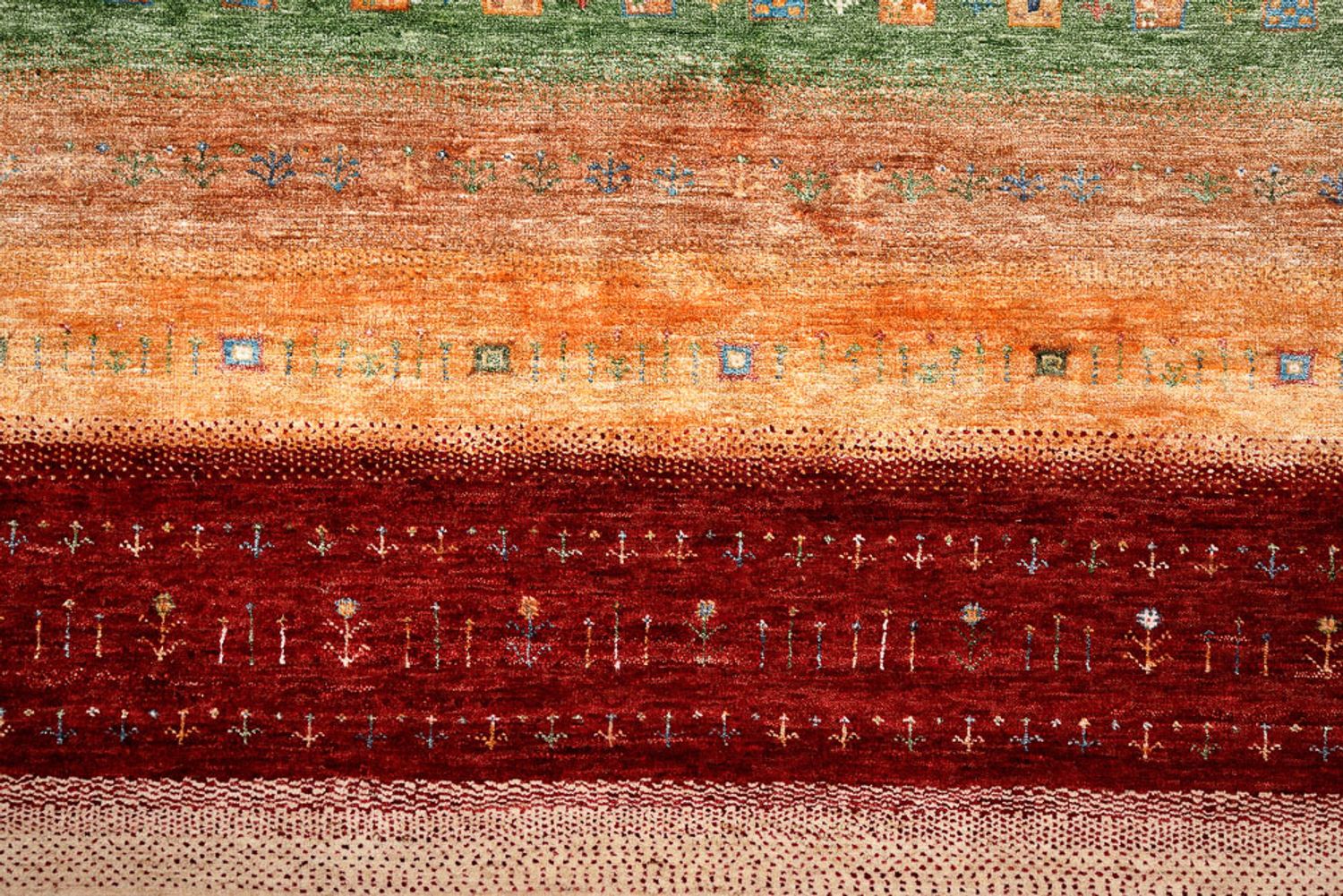 Tappeto Gabbeh - Loribaft Indus - 300 x 251 cm - multicolore