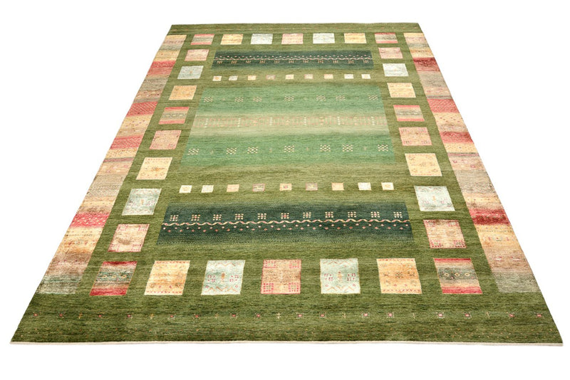 Tappeto Gabbeh - Loribaft Indus - 303 x 250 cm - verde