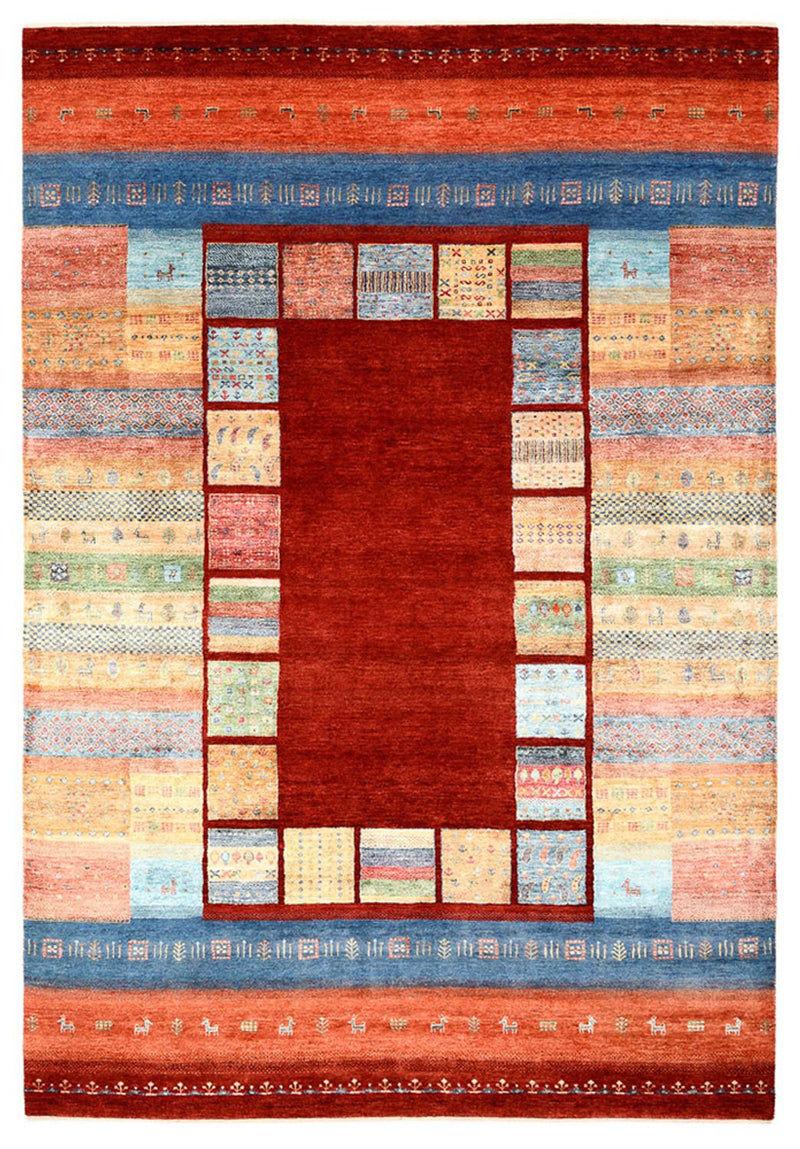 Tappeto Gabbeh - Loribaft Indus - 299 x 207 cm - rosso