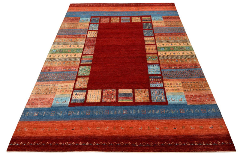 Tappeto Gabbeh - Loribaft Indus - 299 x 207 cm - rosso