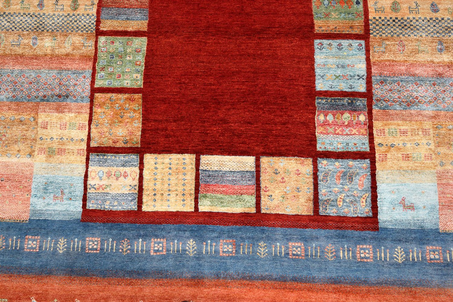 Tappeto Gabbeh - Loribaft Indus - 299 x 207 cm - rosso