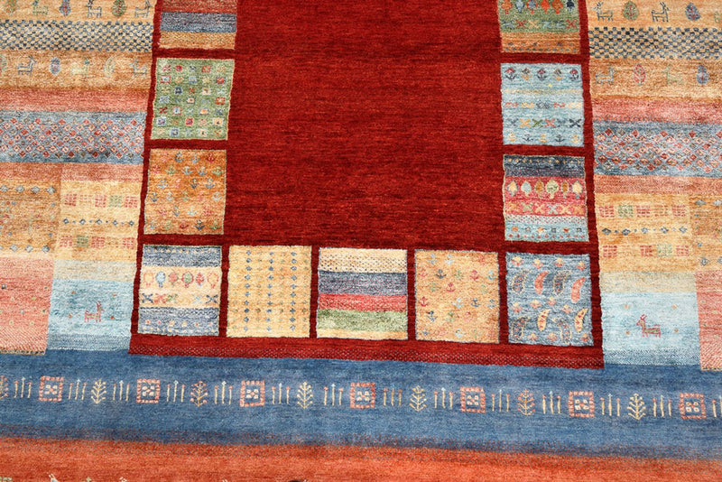 Tappeto Gabbeh - Loribaft Indus - 299 x 207 cm - rosso