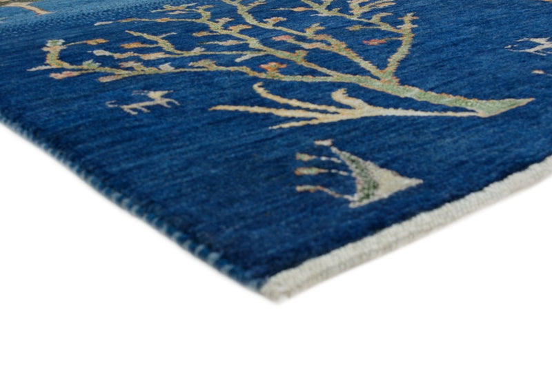 Tappeto Gabbeh - Loribaft Indus - 204 x 155 cm - blu chiaro