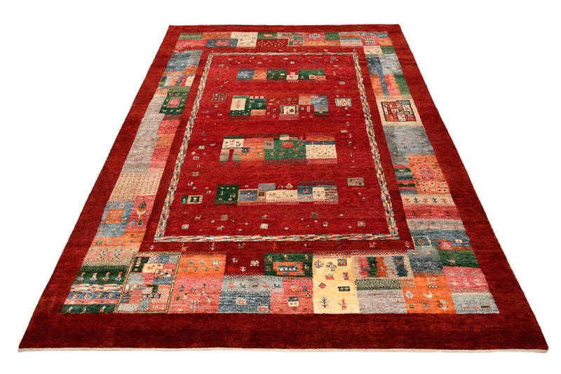 Tappeto Gabbeh - Loribaft Indus - 239 x 177 cm - rosso
