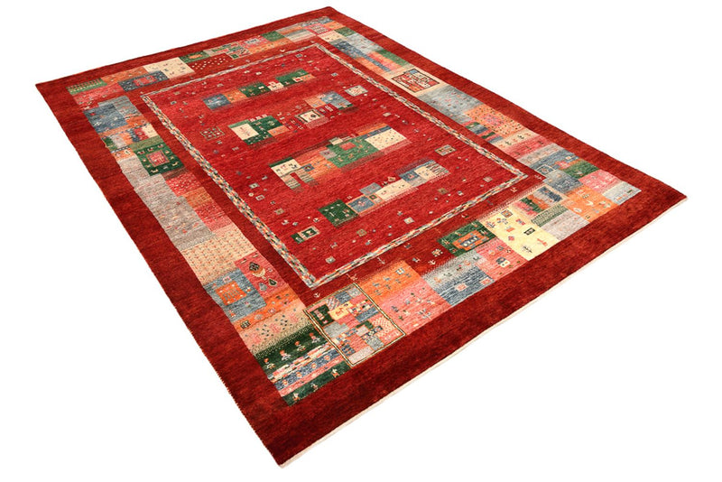 Tappeto Gabbeh - Loribaft Indus - 239 x 177 cm - rosso