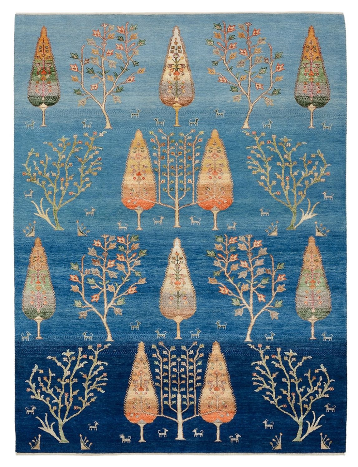Tappeto Gabbeh - Loribaft Indus - 206 x 155 cm - blu