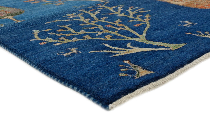 Tappeto Gabbeh - Loribaft Indus - 206 x 155 cm - blu