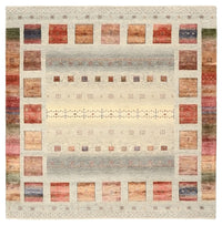 Tappeto Gabbeh - Loribaft Indus quadrato  - 205 x 204 cm - crema