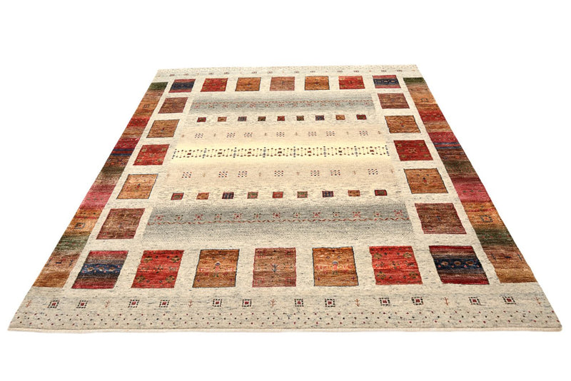 Tappeto Gabbeh - Loribaft Indus quadrato  - 205 x 204 cm - crema