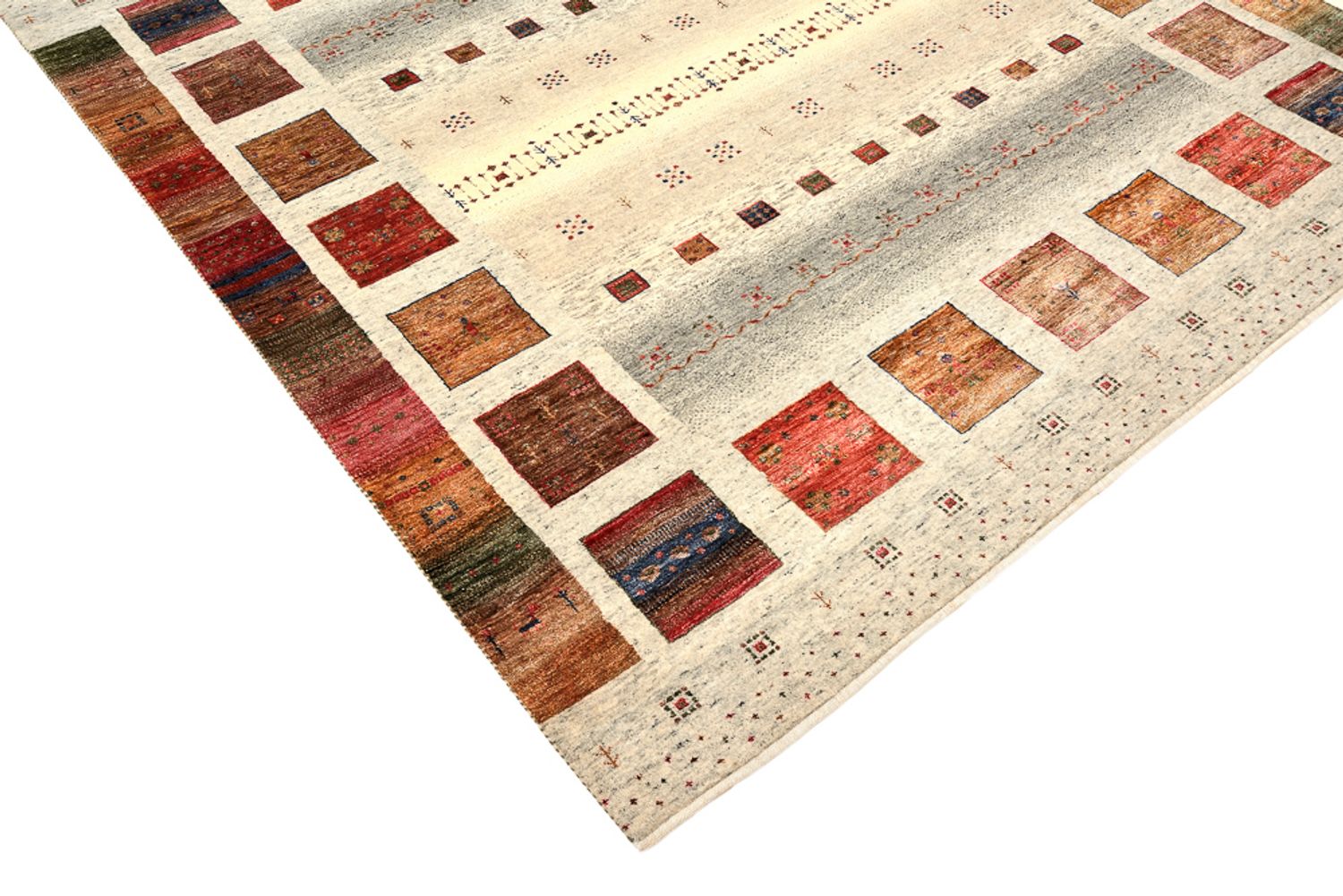 Tappeto Gabbeh - Loribaft Indus quadrato  - 205 x 204 cm - crema